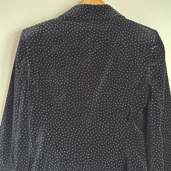 Theory Velvet Cinched Dotted Blazer - Picture 8 of 13